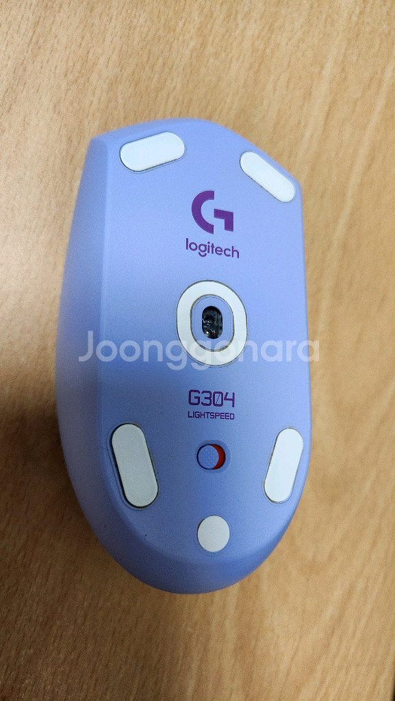 로지텍 G304 라일락+그립테이프--2