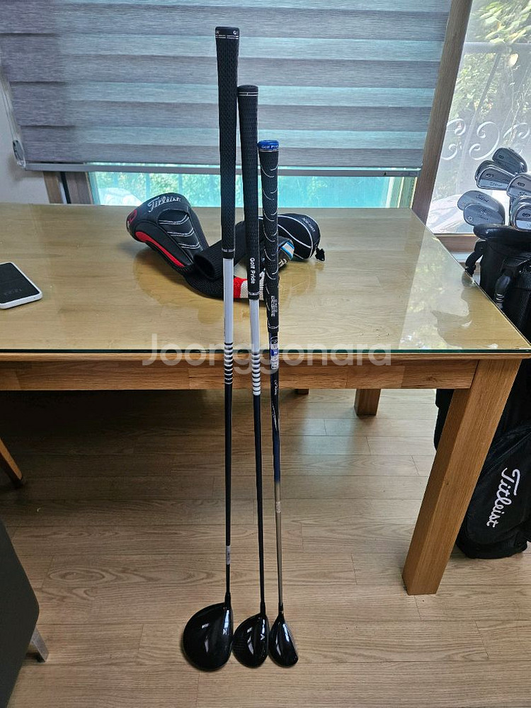 남성용 타이틀리스트 골프채 와 스탠드백등 구성좋은세트--5