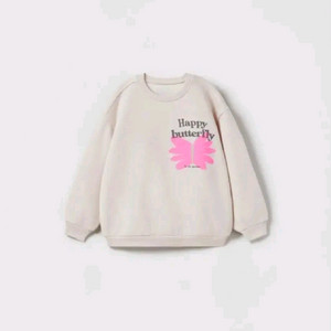 자라키즈 네온 버터플라이 스웨트셔츠 4-5y 새상품