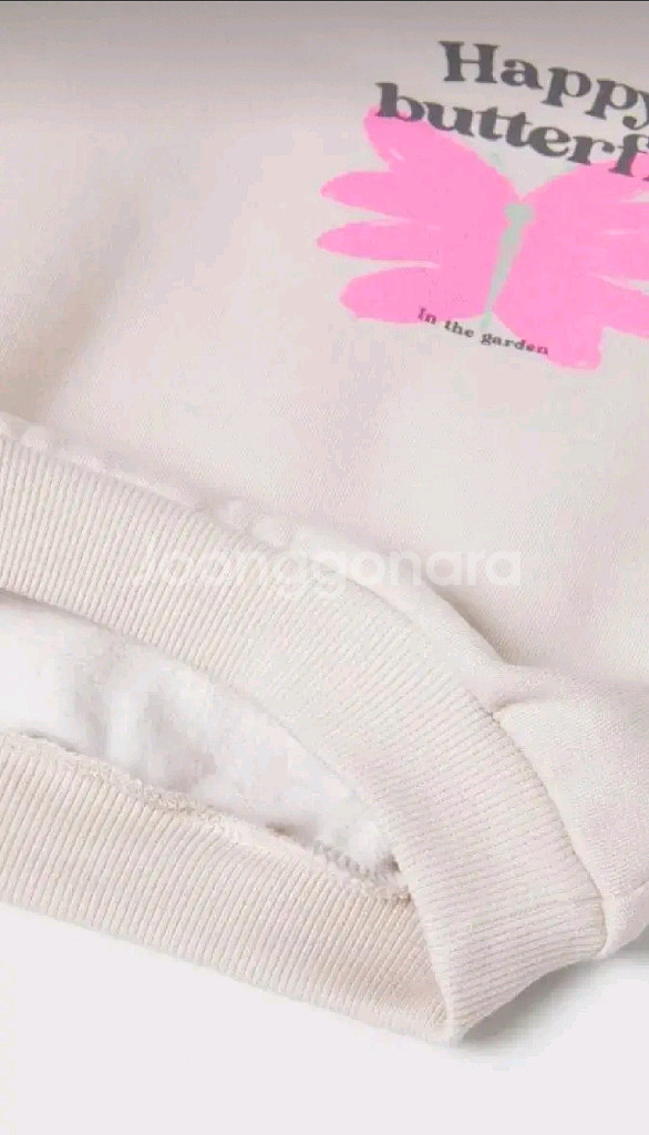 자라키즈 네온 버터플라이 스웨트셔츠 4-5y 새상품--2