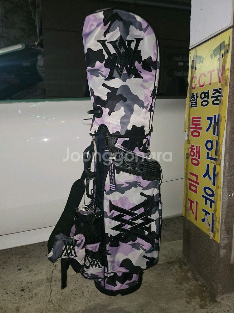 어뉴Anew 스탠드캐디백 골프백 퍼플카모--0