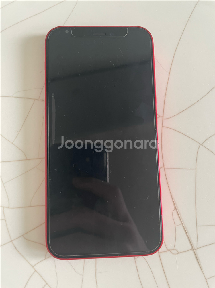 아이폰 12 미니 레드 128GB + 강화필름(새거)--1
