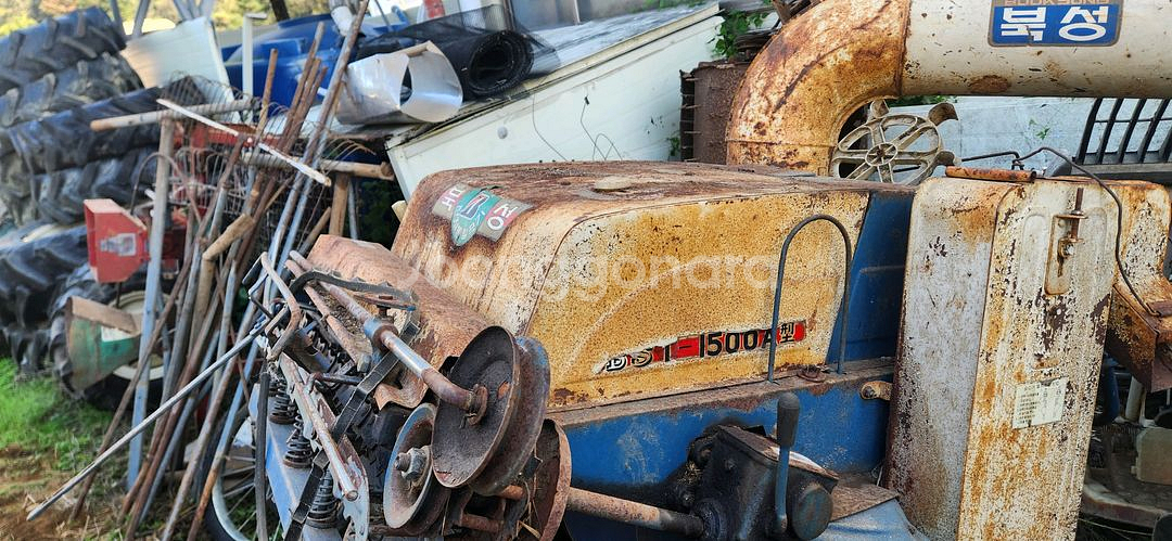 경운기 탈곡기 나락 벼 보리 타작 수확 포니휠 포니 휠--2