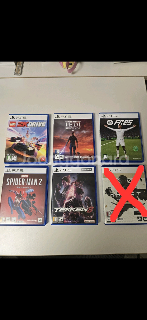 플스5 Fc25,철권8, 스파2, 제다이, 쓰시마,2k--0