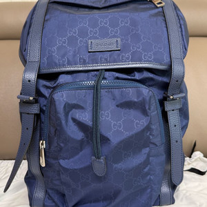 구찌 나일론 마이크로시마 백팩 네이비