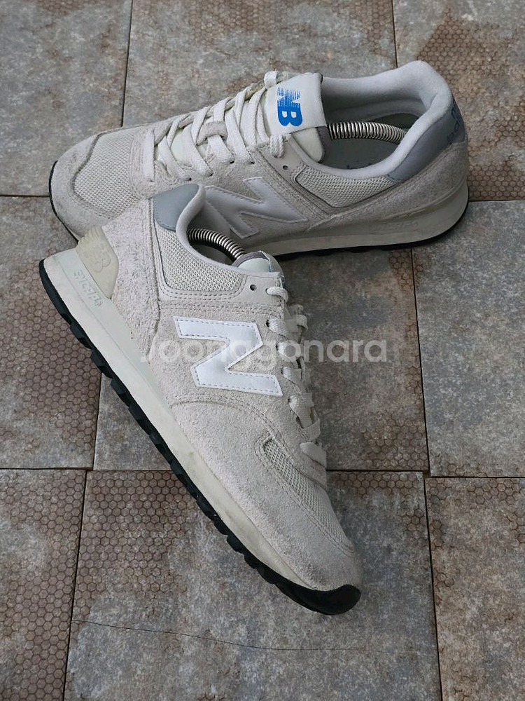 (250)뉴발란스 574 아이보리 스니커즈 운동화--5