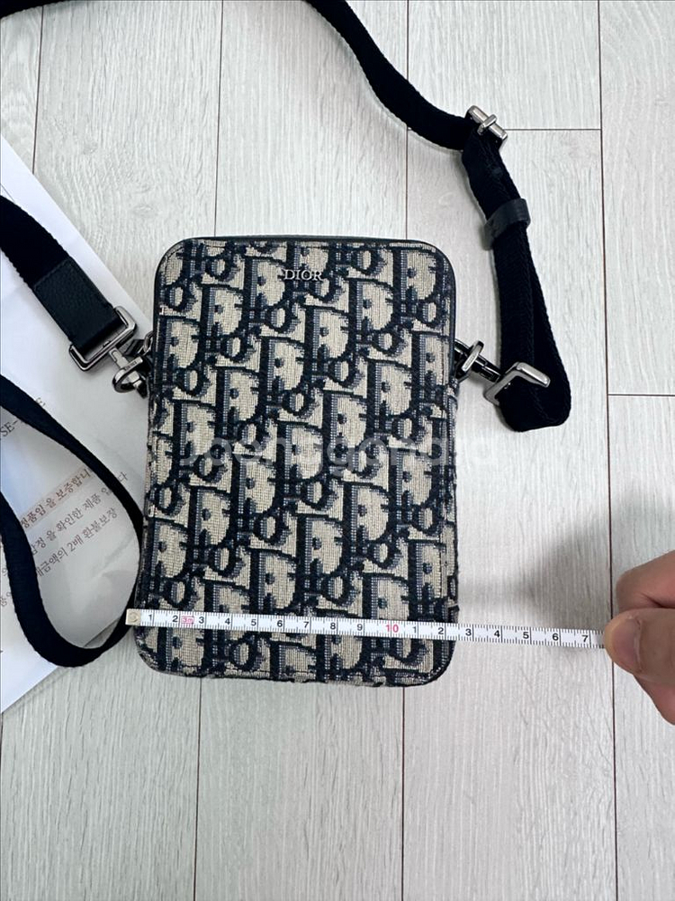 디올 오블리크 파우치 메신저백 상태굿--7
