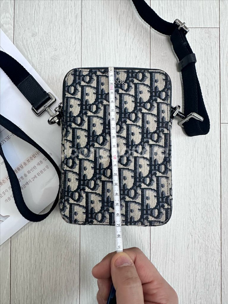 디올 오블리크 파우치 메신저백 상태굿--8