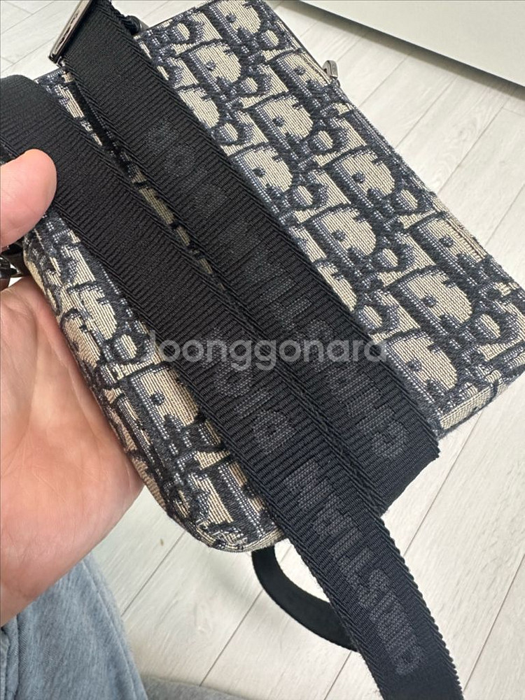 디올 오블리크 파우치 메신저백 상태굿--5