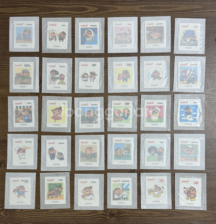 미개봉 삼양짱구 2탄 띠부씰 완성본 세트 일괄 판매--1