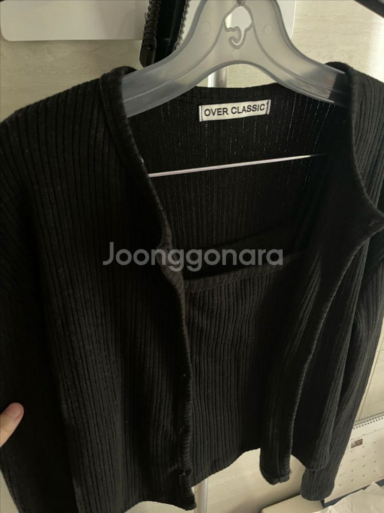 [새상품]오버클래식 나시 가디건 세트--1