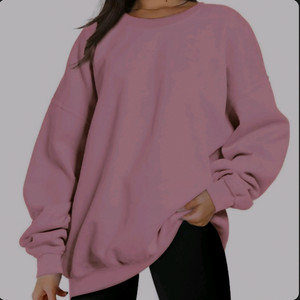 Cos감성 인디핑크 오버핏 무지 긴팔 맨투맨 44~66