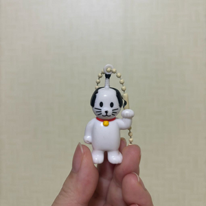 고전 빈티지 사무라이 고양이 키링