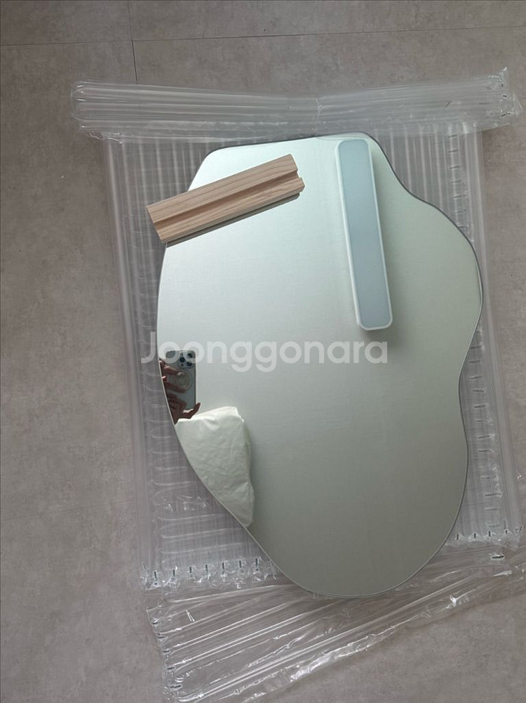 비정형 탁상 거울 화장대 거울 화이트 450*600--3