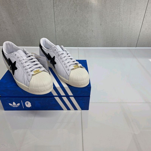 아디다스x베이프 슈퍼스타 빈티지 클라우드 화이트 블랙