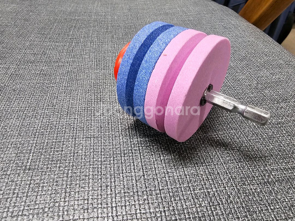 숫돌(전동드릴에장착)신품5개 일괄처분--1