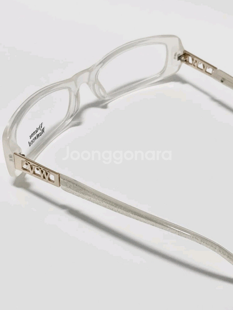 데드스탁 비비안웨스트우드 투명 뿔테 안경--2