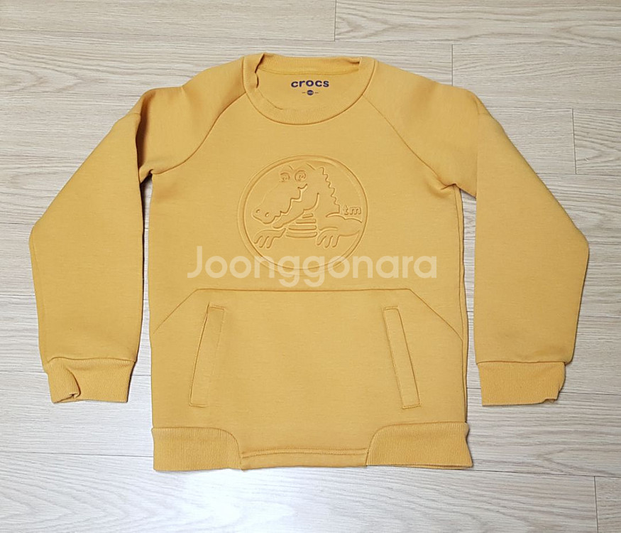 크록스키즈 엠보로고 네오프랜 맨투맨, 긴팔티셔츠 140--0