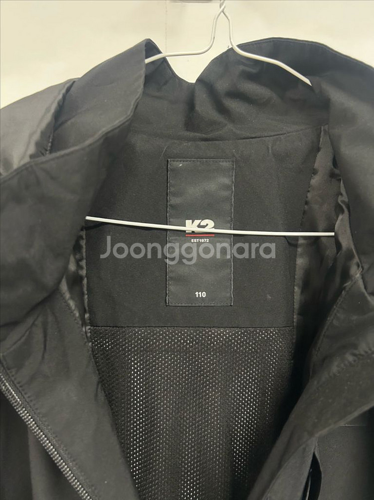 K2 남성 후드 바람막이 자켓 110 블랙--4