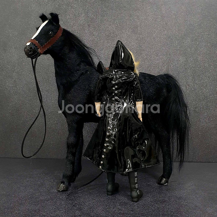 여성 말조련사 커스텀+흑마 12인치 피규어(핫토이x)--5