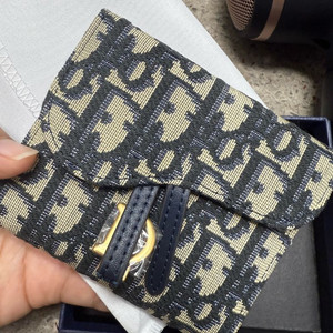 디올 오블리크 반지갑