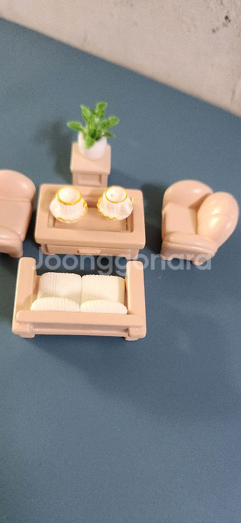 새상품)미니어처 쇼파 테이블 세트 일괄인테리어소품--1