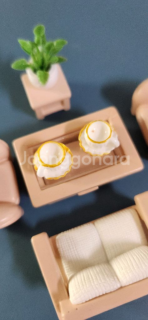 새상품)미니어처 쇼파 테이블 세트 일괄인테리어소품--4