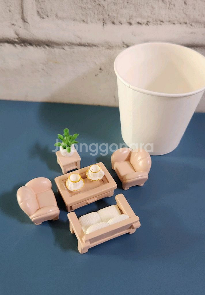 새상품)미니어처 쇼파 테이블 세트 일괄인테리어소품--5