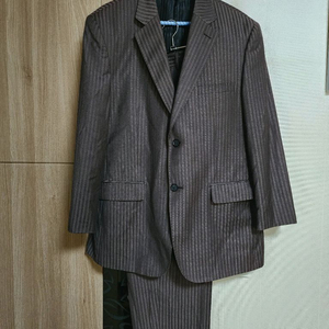 CASSIMARU 남성 스트라이프 양복 정장 세트