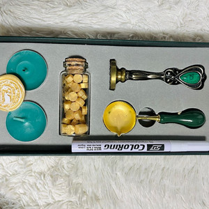 실링왁스 풀세트 상태최상 다꾸 청첩장 편지봉인