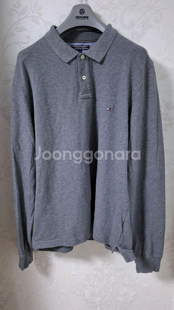 타미힐피거 긴팔 폴로티셔츠 110 슬림핏 스트레치--0