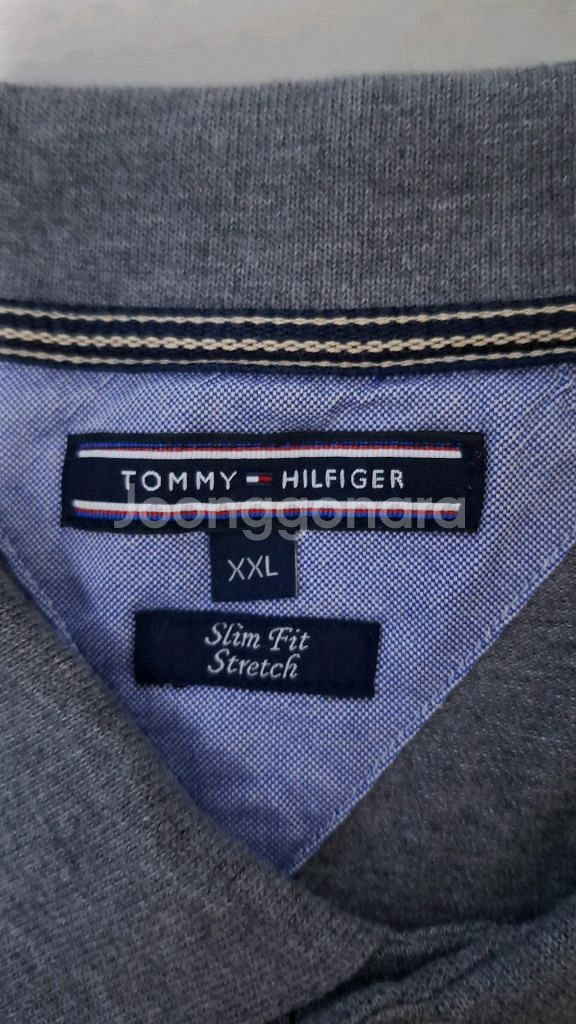 타미힐피거 긴팔 폴로티셔츠 110 슬림핏 스트레치--6