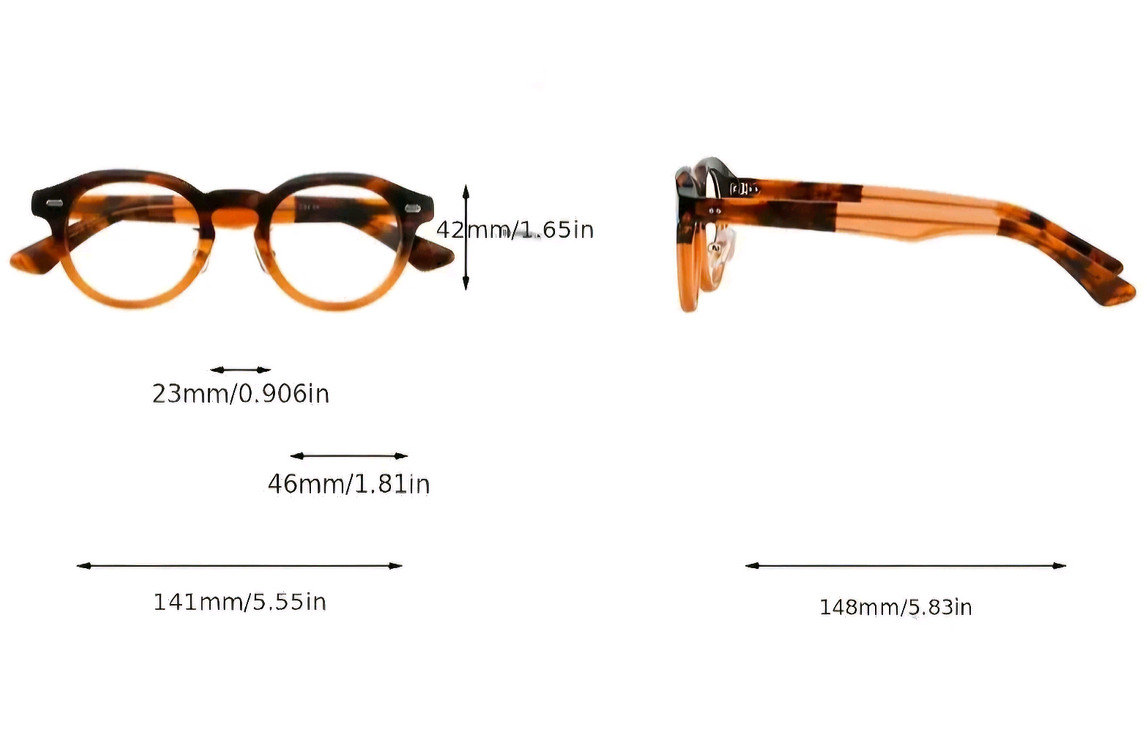 명품스타일 최고급 브라운 뿔테 안경. 새제품--6