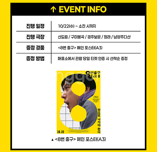 8번출구 부국제부채 오리지널티켓 포스터 니노미야카즈나리--5