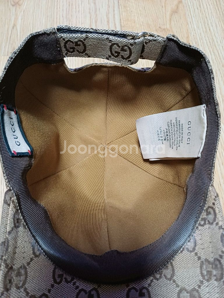 구찌 GG패턴 볼캡 롯백본점 정품!남녀공용!57cm!--6