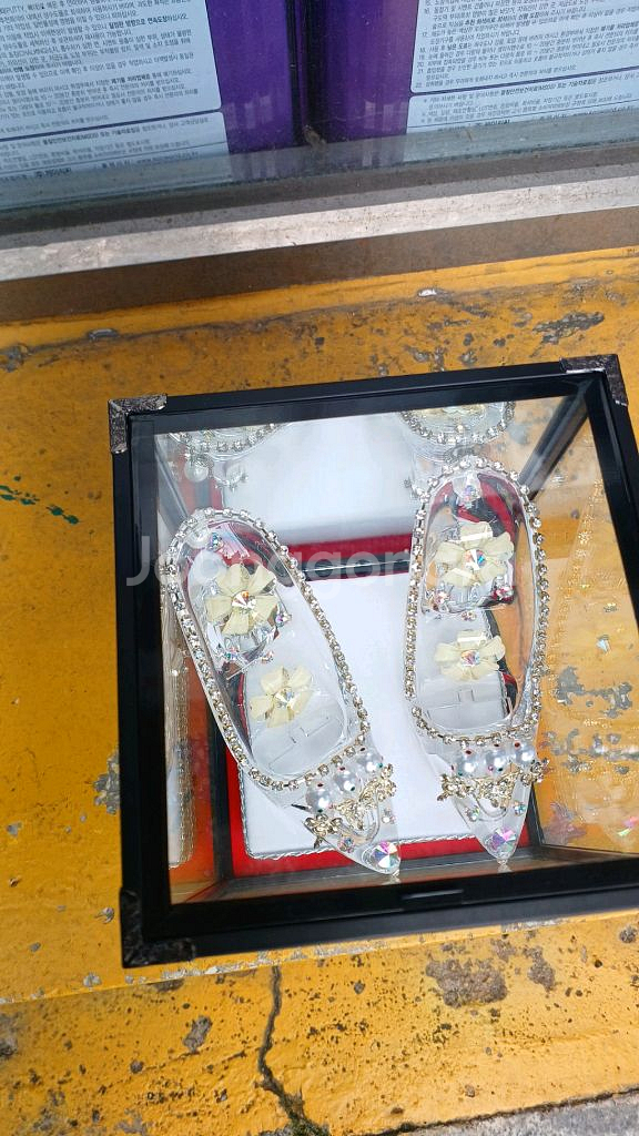 신발모형. 유리구두. 거의 새것. 16. 16. 19--1