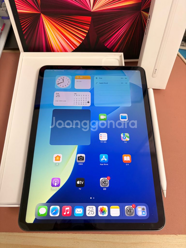 아이패드 프로 3세대 11인치 m1 128기가 스그 와--0