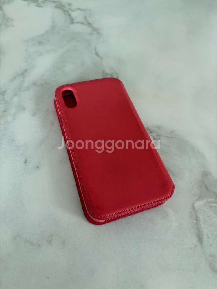 아이폰 X / XS 애플 정품 가죽케이스--2