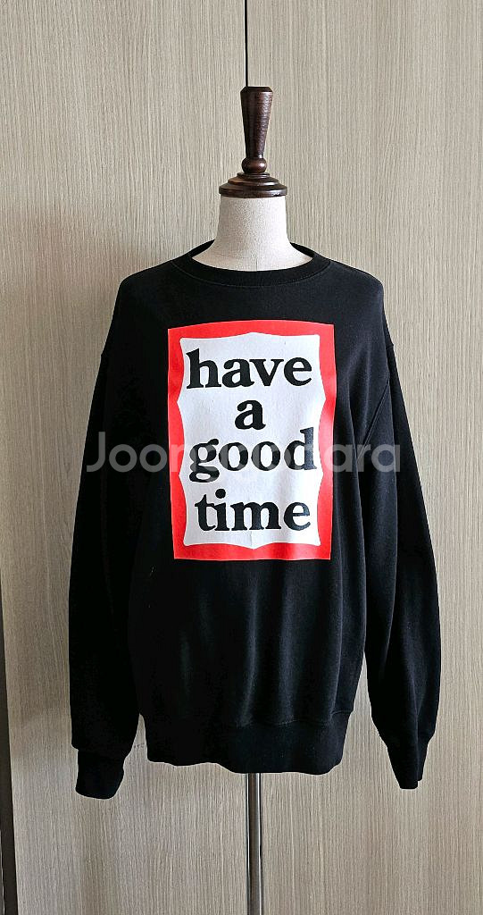 헤브 어 굿 타임 맨투맨 M 사이즈 100권장--2