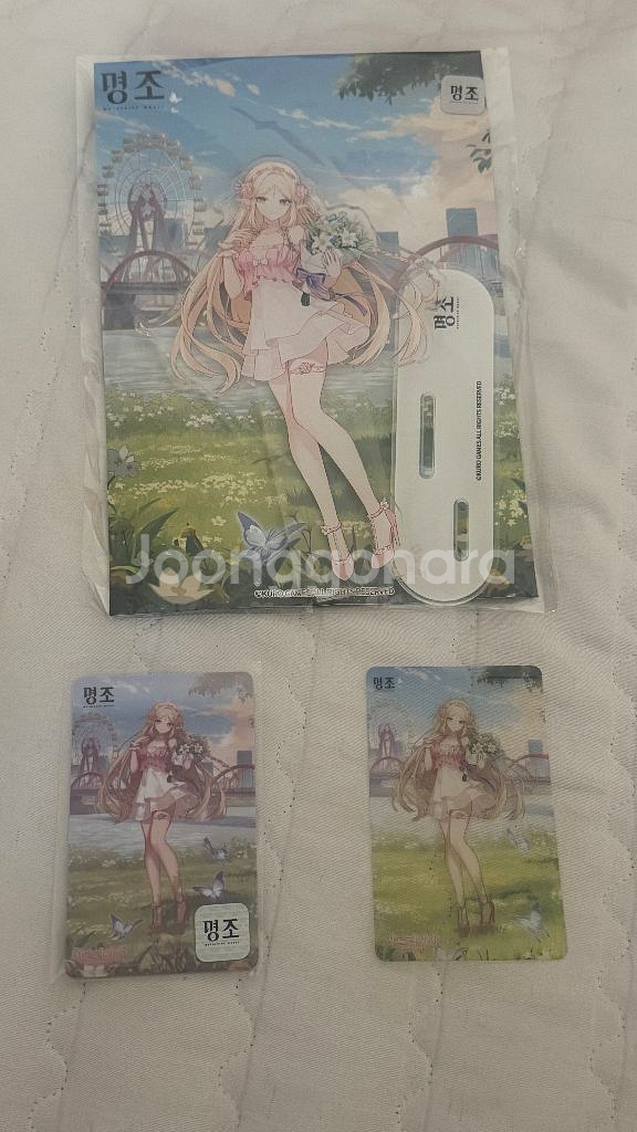 미개봉 명조 카르티시아 1주년 아크릴스탠드+포토카드2--0