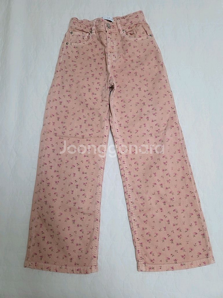 자라 키즈 여아 플라워 데님 팬츠 9y (9세)--0