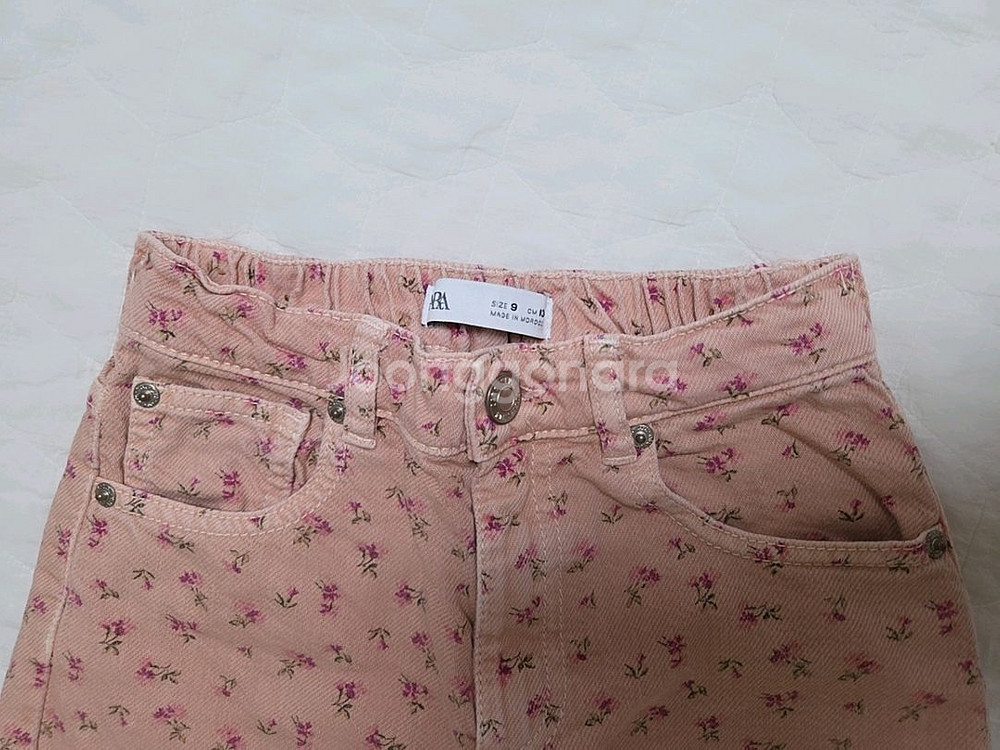 자라 키즈 여아 플라워 데님 팬츠 9y (9세)--2