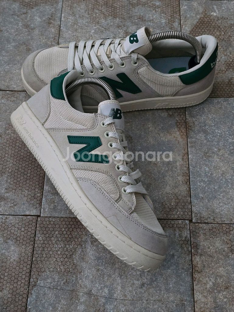 (260)뉴발란스 프로코트 베이지 그린 스니커즈 운동화--5