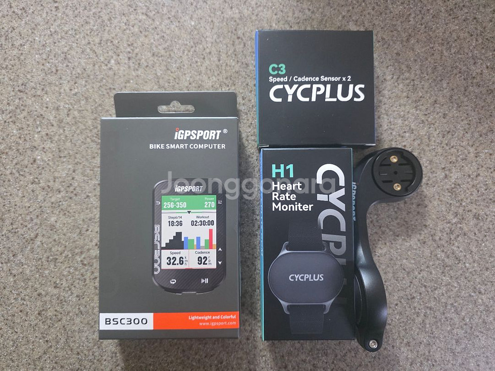 bsc300 자전거 속도계 m80 거치대 센서포함--0