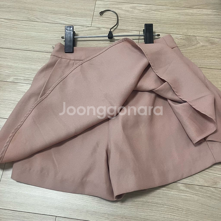 핑크베이지 치마바지 플리츠스커트 s사이즈--1