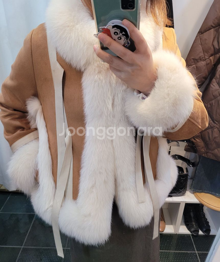 세일 최고급 폭스퍼무스탕코트 안감 무봉제구스다운100--1