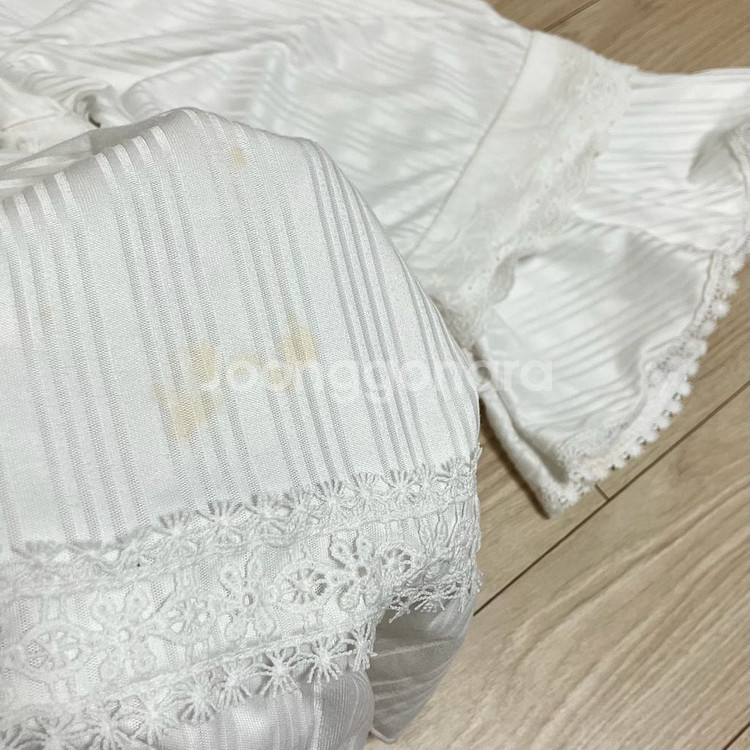 흰색 레이스 잠옷--2