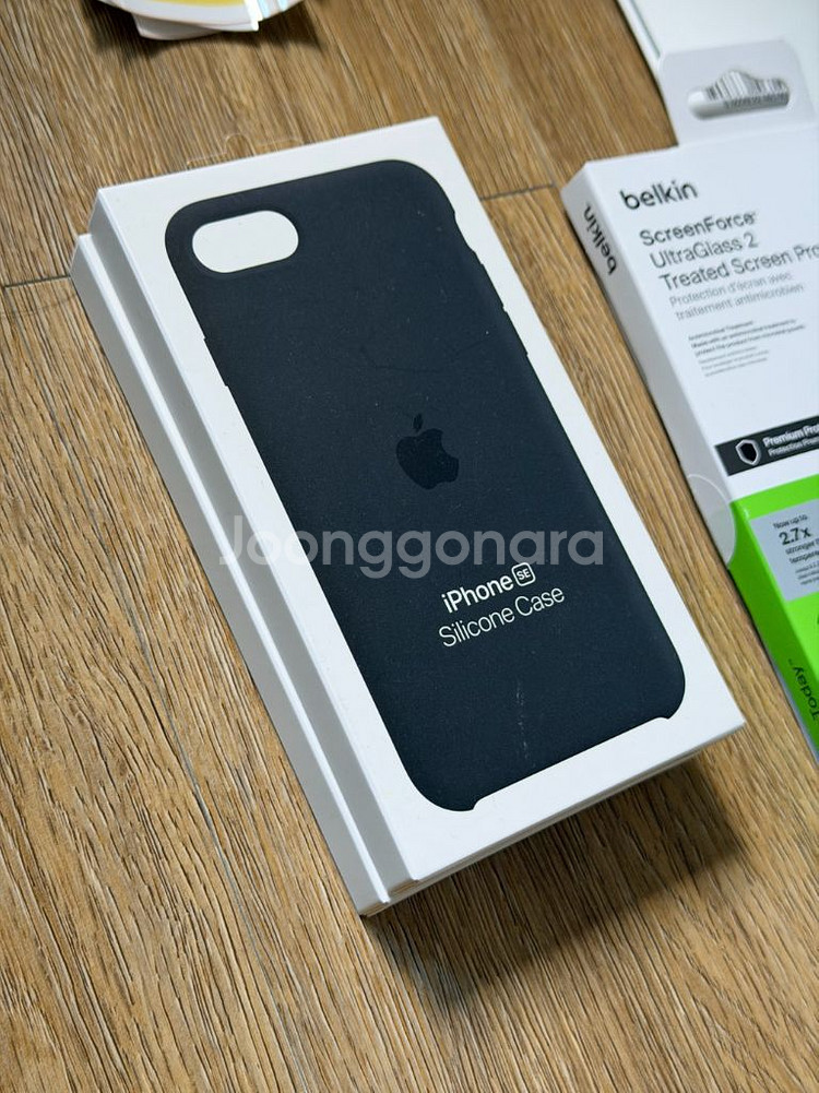 아이폰 SE 3 세대 정품 실리콘 케이스 미드나이트--0