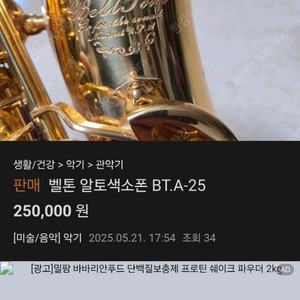 벨톤BT.A-25알토색소폰