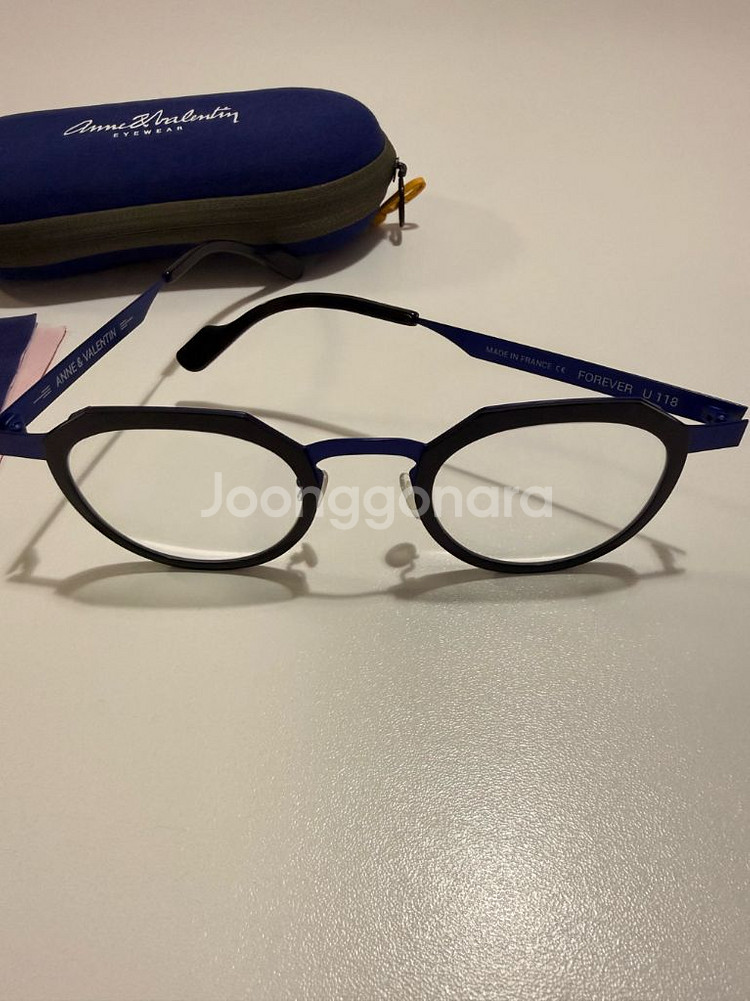 프랑스 안네발렌틴 U118 블랙/블루 안경 Anne--3